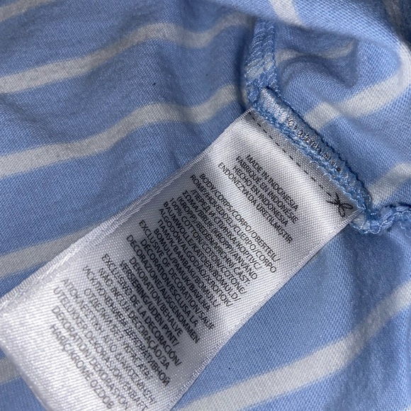 Polo Ralph Lauren Light Blue Striped Short Sleeve Shirt - Picture 5 of 7